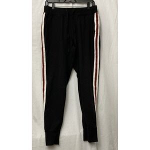 Athletic Works‎ Women's Black Soot Striped Athleisure Pocketed Joggers - SZ M